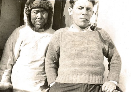 George Budgell and an Inuit man