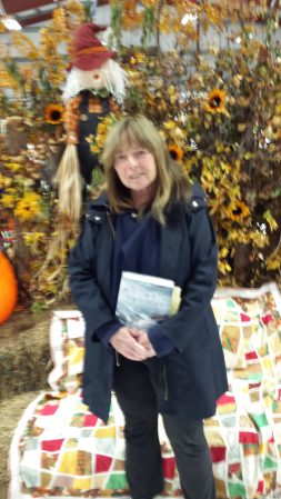 A blurred photo of me before reading at the festival